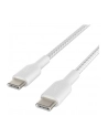 Belkin BOOST CHARGE braided Cab. USB-C/USB-C 2m Kolor: BIAŁYCAB004bt2MWH - nr 12