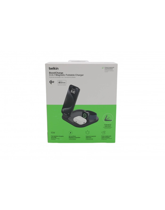 Belkin BOOST Charge 3in1 Qi2 15W magn.Charg.Stand bl.  WIZ029vfBK główny
