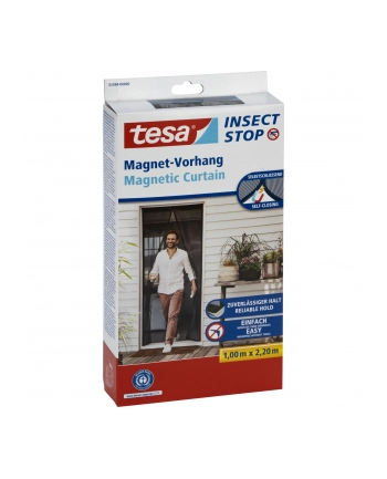 Tesa Fliegengitter Magnetvorhang 1,0x2,20m anthrazit 55394
