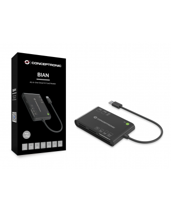 Conceptronic BIAN01B All-in-One Smart-ID Card Reader