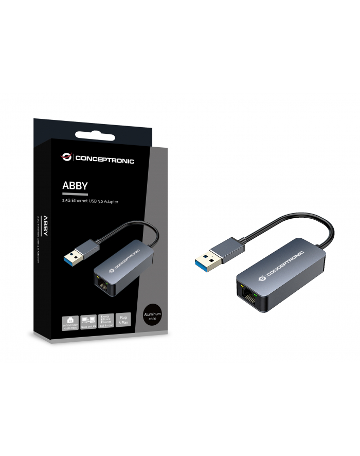 Conceptronic ABBY12G 2.5G-Ethernet USB-A Adapter główny