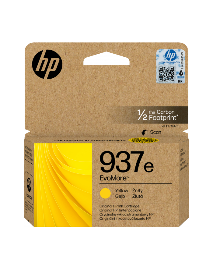 hewlett packard HP EvoMore 4S6W8NE ink cartridge yellow No. 937e główny