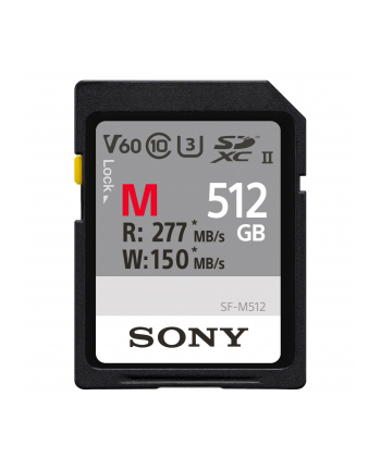 Sony SDXC M series         512GB UHS-II Class 10 U3 V60