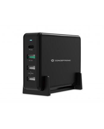 Conceptronic OZUL01B 4-Port 65W USB-PD Charger