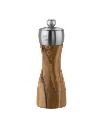 Peugeot Fidji salt mill 15 cm olive wood and stainless steel