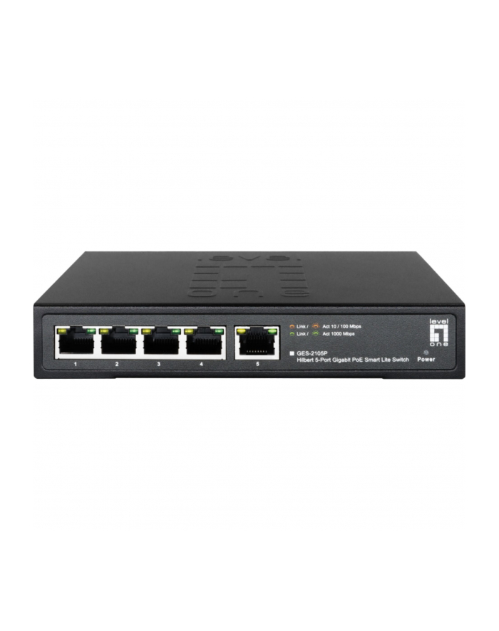 level one LevelOne GES-2105P Hilbert 5-Port Gigabit PoE Smart Switch główny