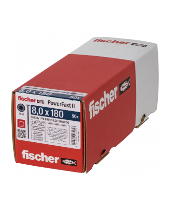 Fischer PowerFast II 8,0x180 TK TX TG blvz 50