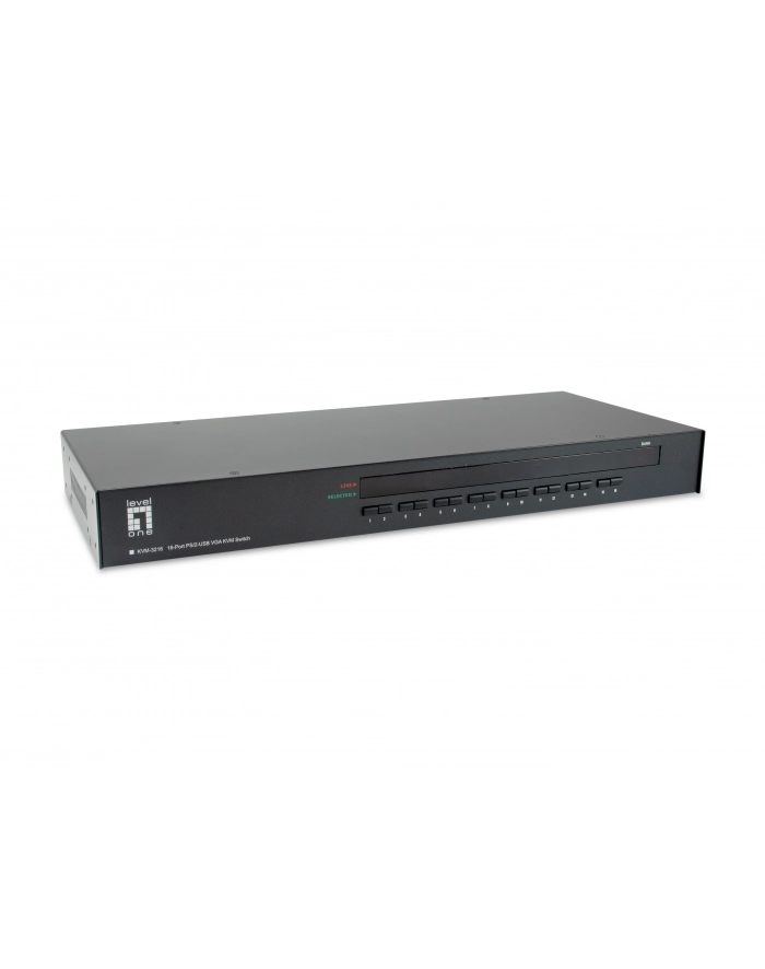 level one LevelOne KVM-3216 16 Port PS/2-USB VGA KVM główny