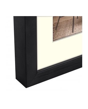 ZEP Malmo Kolor: CZARNY      10x15/15x20 Holz mit Passepartout     V4568B nr 1