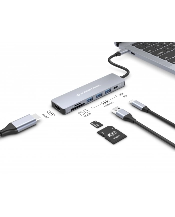 Conceptronic DONN19G 7-in-1 Docking Station nr 1