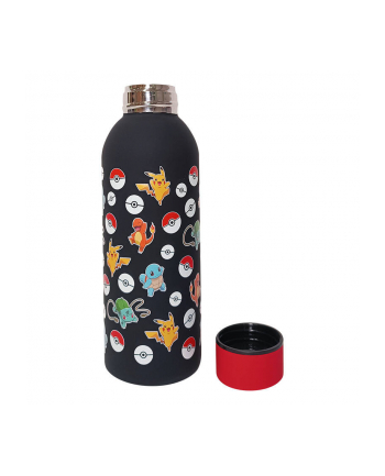 Bidon ze stali nierdzewnej z nadrukiem 3D 500ml Pokemon PK00018 Kids Euroswan