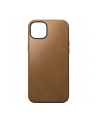 Nomad Modern Leather Case iPhone 15 Plus English Tan - nr 5