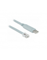 DELOCK  KABEL ADAPTEROWY USB 2.0 ST > SZEREGOWY 1 X RS232 RJ45 ST 1 M SZARY  () - nr 1