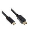 GOOD CONNECTIONS  KABEL ADAPTEROWY - WTYCZKA USB-C DO DISPLAYPORT 1.2 / DP 1.2 WTYCZKA - 4K / UHD @60HZ - MIEDZIANA - 5 M - CZARNY GC-M0108  () - nr 1