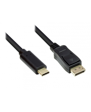 GOOD CONNECTIONS  KABEL ADAPTEROWY - WTYCZKA USB-C DO DISPLAYPORT 1.2 / DP 1.2 WTYCZKA - 4K / UHD @60HZ - MIEDZIANA - 5 M - CZARNY GC-M0108  ()