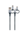 Schwaiger USB-A - USB-C + microUSB Lightning 1.5 m Czarny (LKU100533) - nr 8