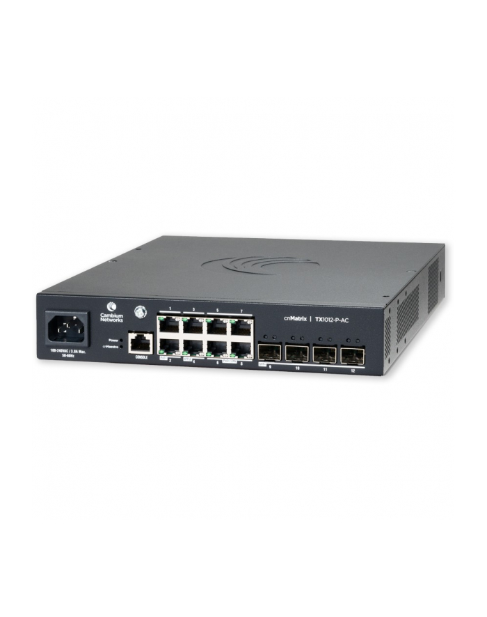 Cambium Cnmatrix Tx1012-P-Ac | Switch 8X Rj45 1000Mb/S Poe+, 4X Sfp+, Ac (MXTX1012GXPA00) główny