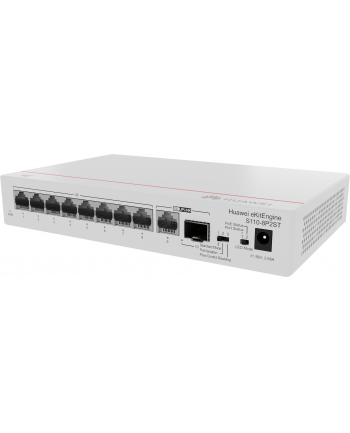 HUAWEI S110-8P2St (810/100/1000Base-T Ports Poe+ 1Ge Sfp Port 110/100/1000Base-T Ac Power Adapter) (98012269)