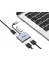 Equip Stacja/replikator Dock USB-C->2xHDMI,USB 3.0,100WPD 4K30Hz 0.15m si (133484) - nr 28