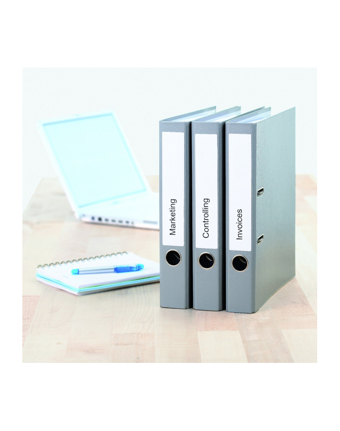 Herma Etykiety Special 4283 na segregatory A4 białe 192 x 38mm papier matowy nieprzejrzysty 700szt. zaokrąglone narożniki. 4283 główny