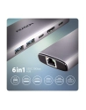 axagon Hub HMC-6G2L 2xUSB-A HDMI4K 1x USB-C PD100W USB-C LAN - nr 16