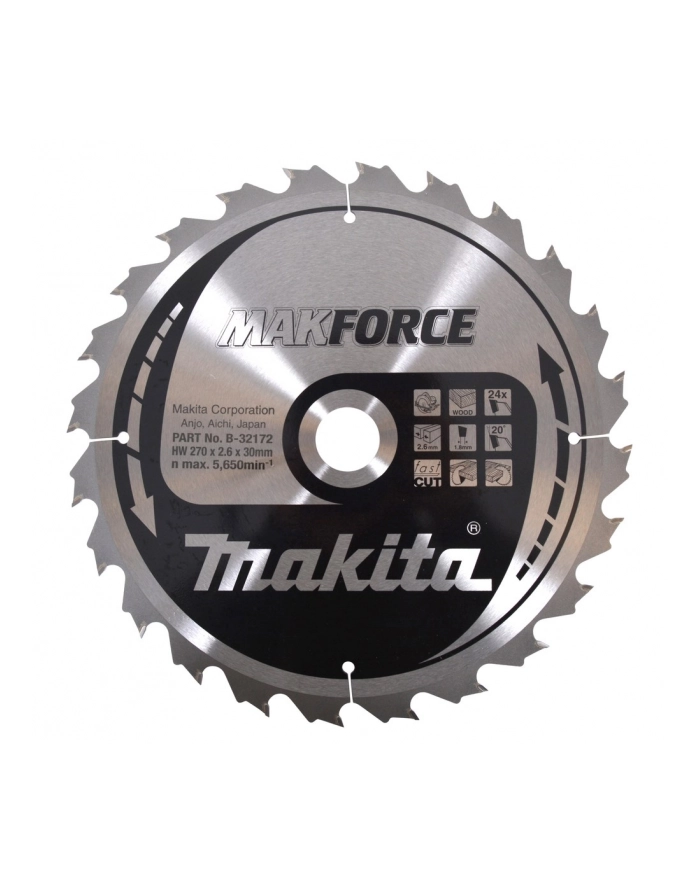 MAKITA PIŁA TARCZOWA  270x30x24z MAKFORCE DREWNO główny