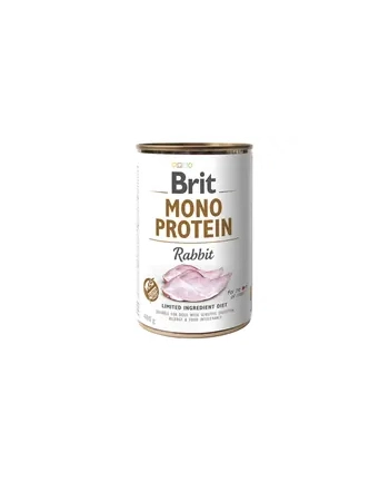 Brit Mono Pczerwonyein Rabbit - karma mokra dla psa - 400g