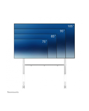 NEOMOUNTS Move Go XL Mobile Floor Stand fast install height adjustable Kolor: BIAŁY