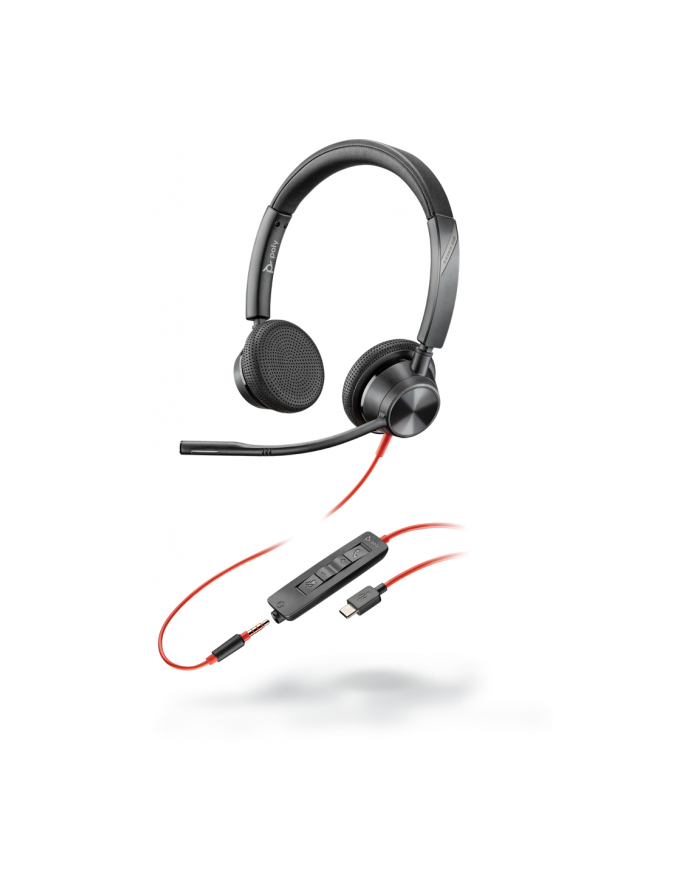 no name Poly Blackwire 3325 Stereo Microsoft Teams Certified USB-C Headset +35mm Plug +USB-C/A Adapter główny