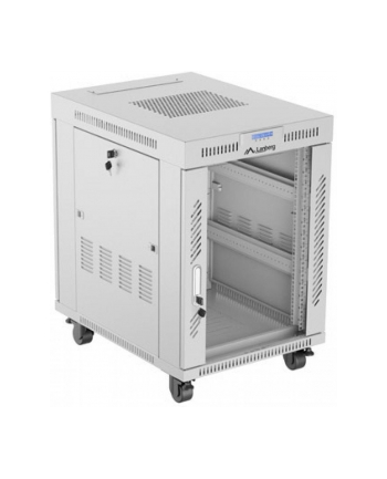 LANBERG free standing rack 19inch cabinet 15U 600x800 glass door LCD flat pack Kolor: CZARNY nr 1