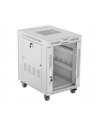 LANBERG free standing rack 19inch cabinet 15U 600x800 glass door LCD flat pack Kolor: CZARNY - nr 1