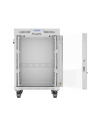 LANBERG free standing rack 19inch cabinet 15U 600x800 glass door LCD flat pack Kolor: CZARNY - nr 8