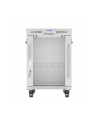 LANBERG free standing rack 19inch cabinet 15U 600x800 glass door LCD flat pack Kolor: CZARNY - nr 9