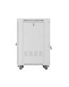 LANBERG szafa Rack stojąca 19/22U 600x800 szara drzwi szklane LCD flat pack V2 - nr 10