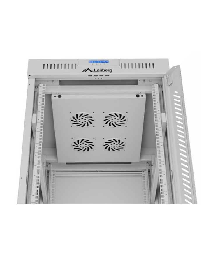 LANBERG szafa Rack stojąca 19/22U 600x800 szara drzwi szklane LCD flat pack V2 główny
