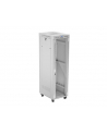 LANBERG szafa stojąca 19/42U 600x800 drzwi szklane LCD flat pack szara V2 - nr 12