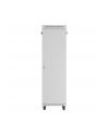 LANBERG szafa stojąca 19/42U 600x800 drzwi szklane LCD flat pack szara V2 - nr 3