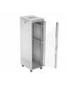 LANBERG szafa stojąca 19/42U 600x800 drzwi szklane LCD flat pack szara V2 - nr 8