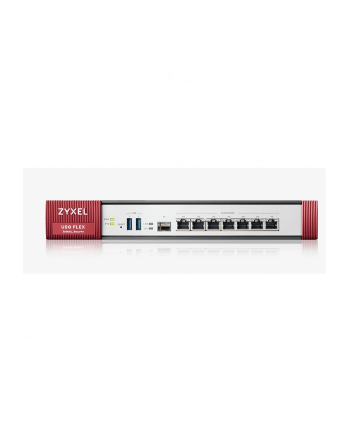 Firewall Zyxel USGFLEX500 8xWAN/LAN SPI firewall: 2300 Mbps Max IPsec VPN: 300 główny