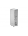 LANBERG szafa stojąca 19/42U 600x800 drzwi szklane LCD flat pack szara V2 - nr 12
