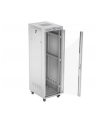 LANBERG szafa stojąca 19/42U 600x800 drzwi szklane LCD flat pack szara V2 - nr 8