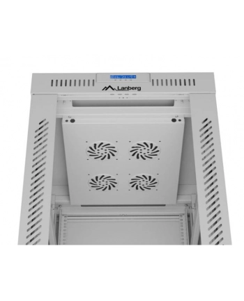 LANBERG szafa stojąca 19/42U 600x800 drzwi szklane LCD flat pack szara V2 nr 1