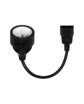Adapter zasilania IEC C14 - CEE 7/5 (E) 15 cm SAVIO CL-180