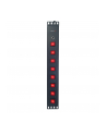 techly Listwa Rack 19 15U, 8x gniazdo UNEL tył, 8x wyłącznik przód - nr 10