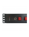 techly Listwa Rack 19 15U, 8x gniazdo UNEL tył, 8x wyłącznik przód - nr 9