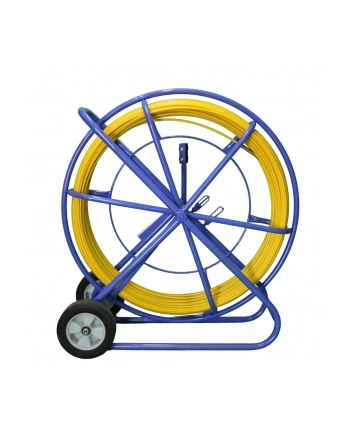 Extralink Pilot 8mm 50m | Pilot do przeciągania kabli | włókno szklane FRP, śr 8mm, dł 50m, żółty