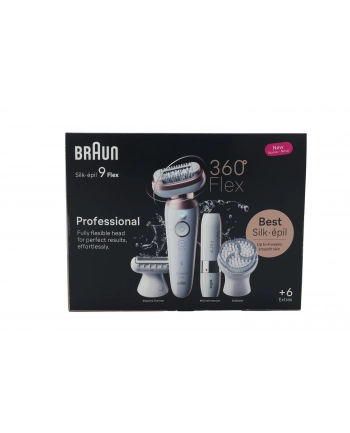 Braun Silk-épil 9 Flex 9-360 3D Głowica: 40 pęset | Liczba prędkości:| Rodzaj zasilania: Akumulatorowe | Dodatkowe funkcje:| Kolor: nr 1