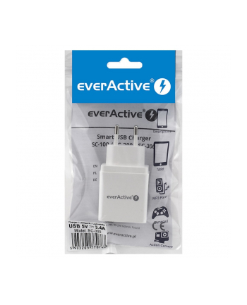 everactive Ładowarka sieciowa 3x USB 3,4A Iq smart charging Biała