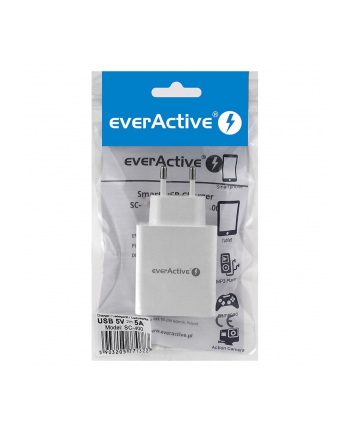 everactive Ładowarka sieciowa 4x USB 5A Iq smart charging Biała