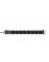 digitus Listwa zasilająca PDU 19' Rack, 8x gniazdo ze stykami ochronnymi unischuko 16A/230V, 1x wtyczka IEC C20, 16A, przewód zasilający 2 m, Aluminiowa - nr 2